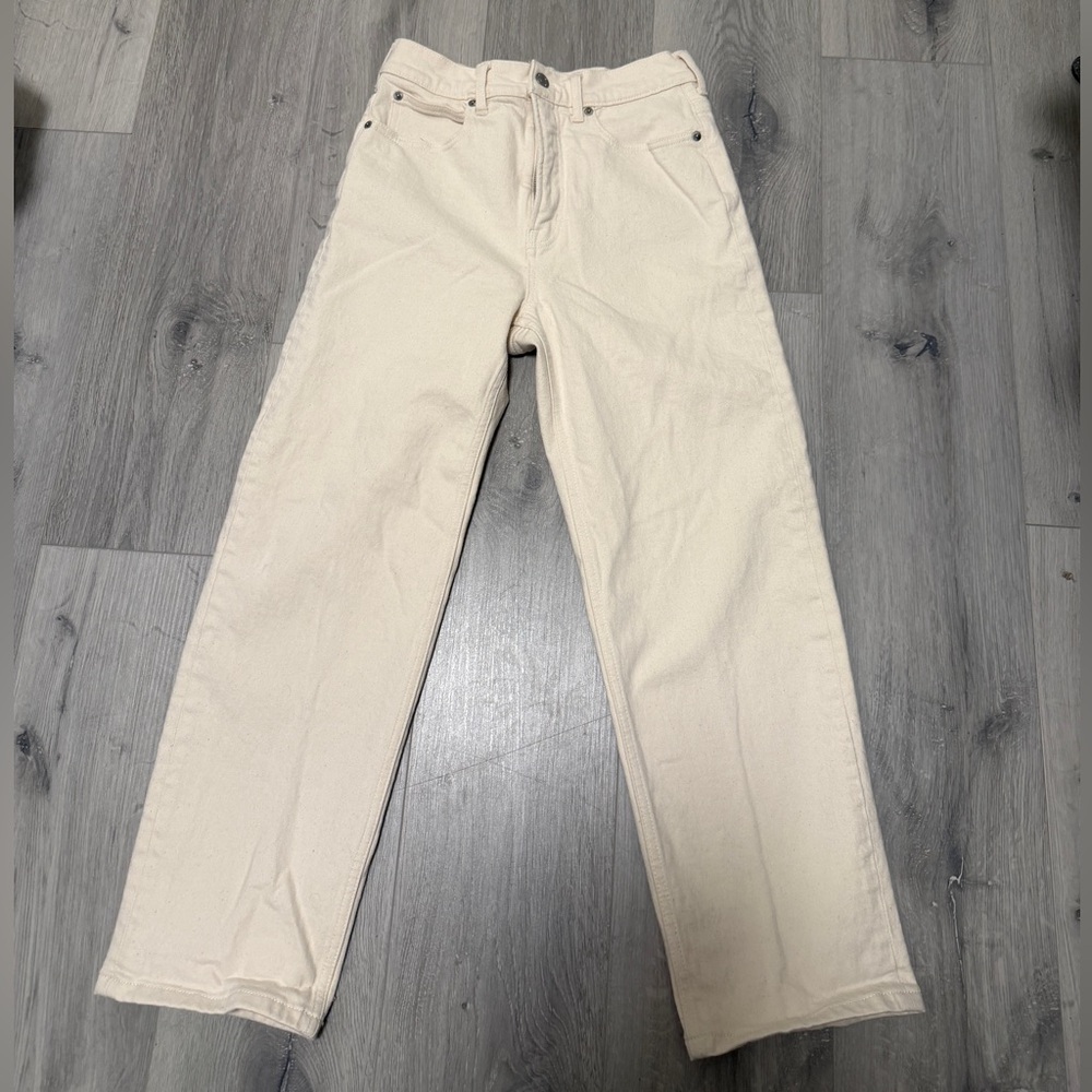 Everlane Way-High Jean in Ecru
